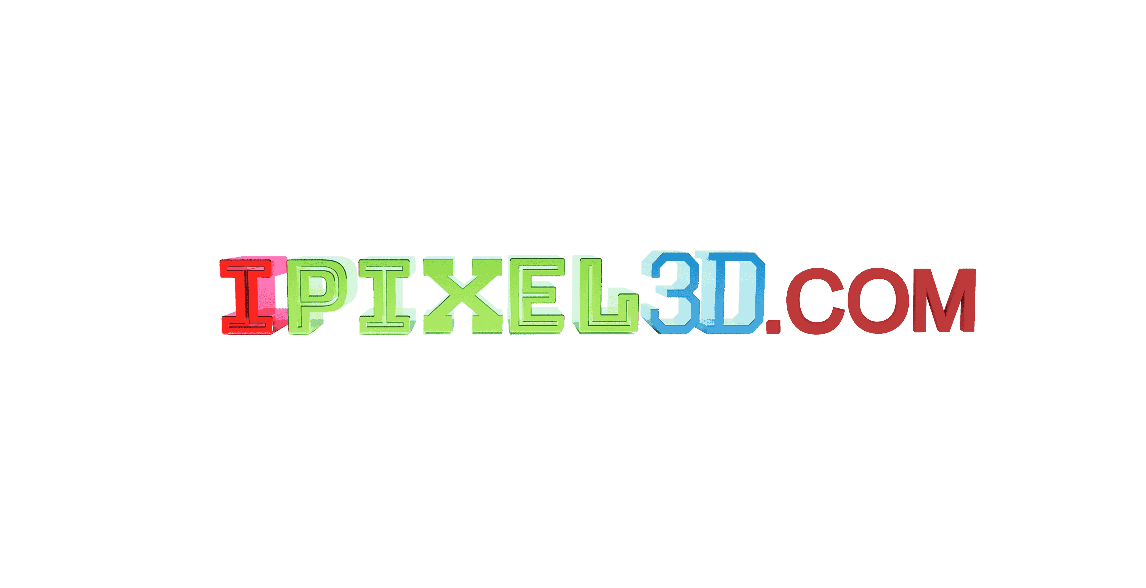 IPIXEL3D.COM logo lockup