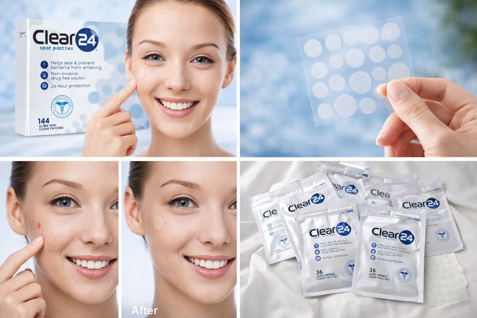 Clear24 marketing image collage